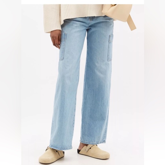 FRAME Genoa Wide Leg Carpenter High Rise Jean - Picture 2 of 14